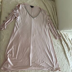 Pink Dress with Silver Accents